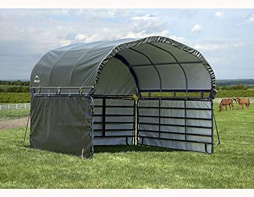 ShelterLogic 12'x12' Equine, Livestock and Agricultural Shelter Enclosure Kit (Corral Panels and Shelter Not Included)
