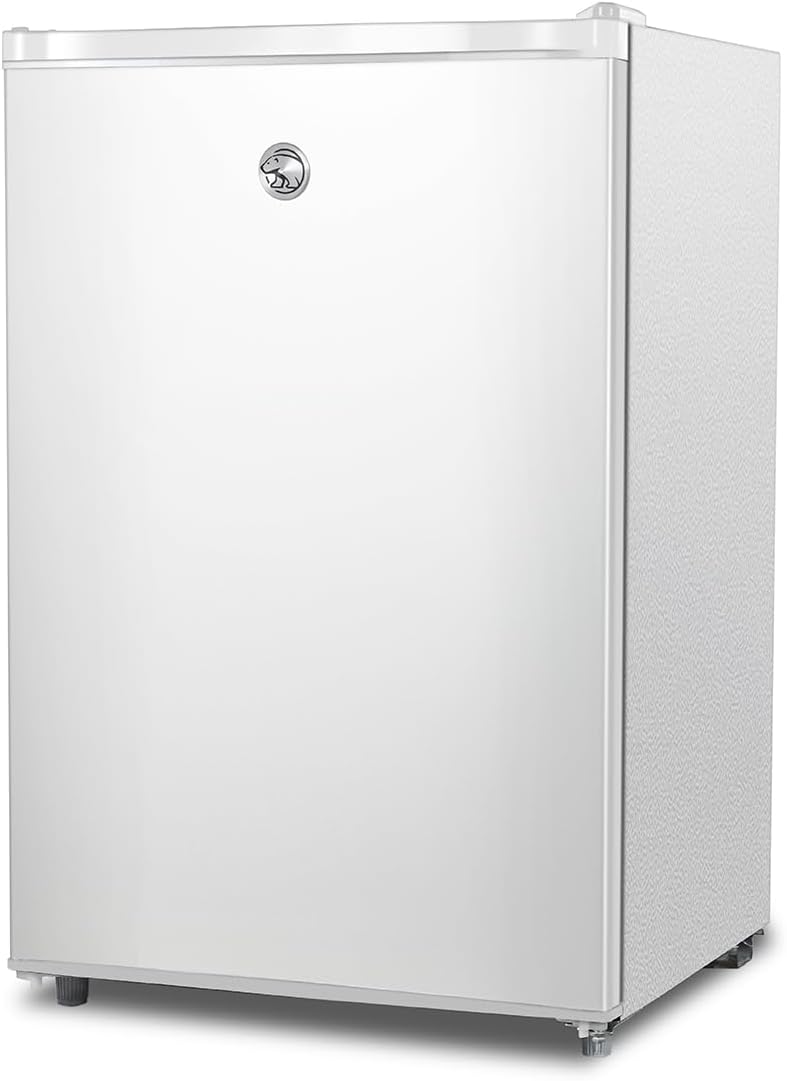 Commercial Cool Upright Freezer, Stand Up Freezer 5 Cu Ft with Reversible Door, White
