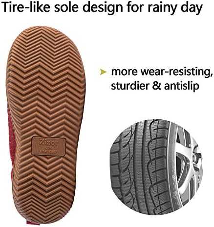Zizor Women's Moccasin Bootie Slippers, Memory Foam House Shoes