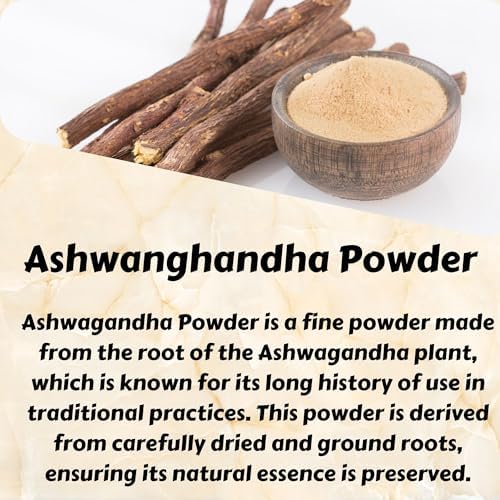 Herbs Botanica Ashwagandha Root Powder Withania Somnifera Powder Ashwaganda Ayurvedic Herbal Supplement Support and Strength 5.3 oz