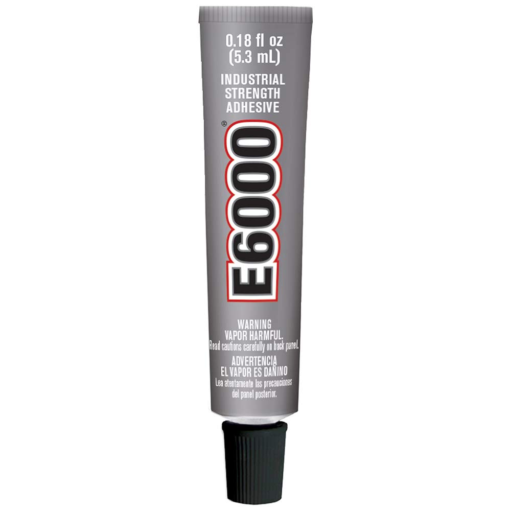 E6000 Medium Viscosity Adhesive, 0.18 Fluid Ounces, Single Pack, Clear (230400)