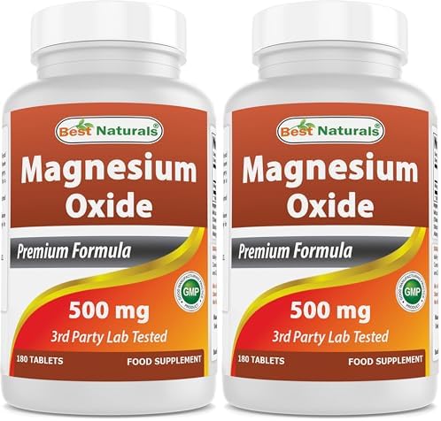 Best Naturals Magnesium oxide 500 mg 180 tablets