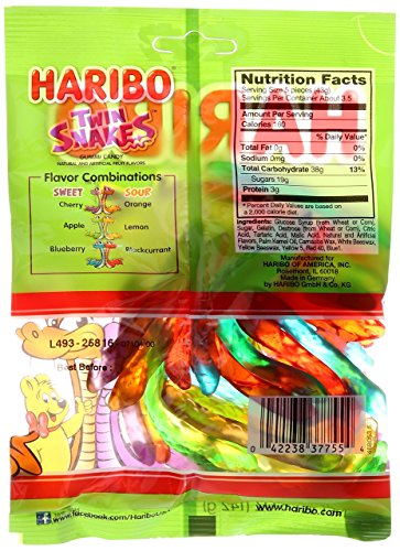 Haribo Gummi Candy, Happy Cherries, 5 Ounce