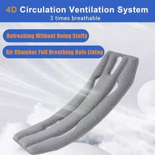 Motorcycle Helmet Liner for HJC CS-R3 2010-2014, Removable & Breathable Helmet Protection Liner Pad, Washable Interior Padding Replacement, Easy Installation,A Gray