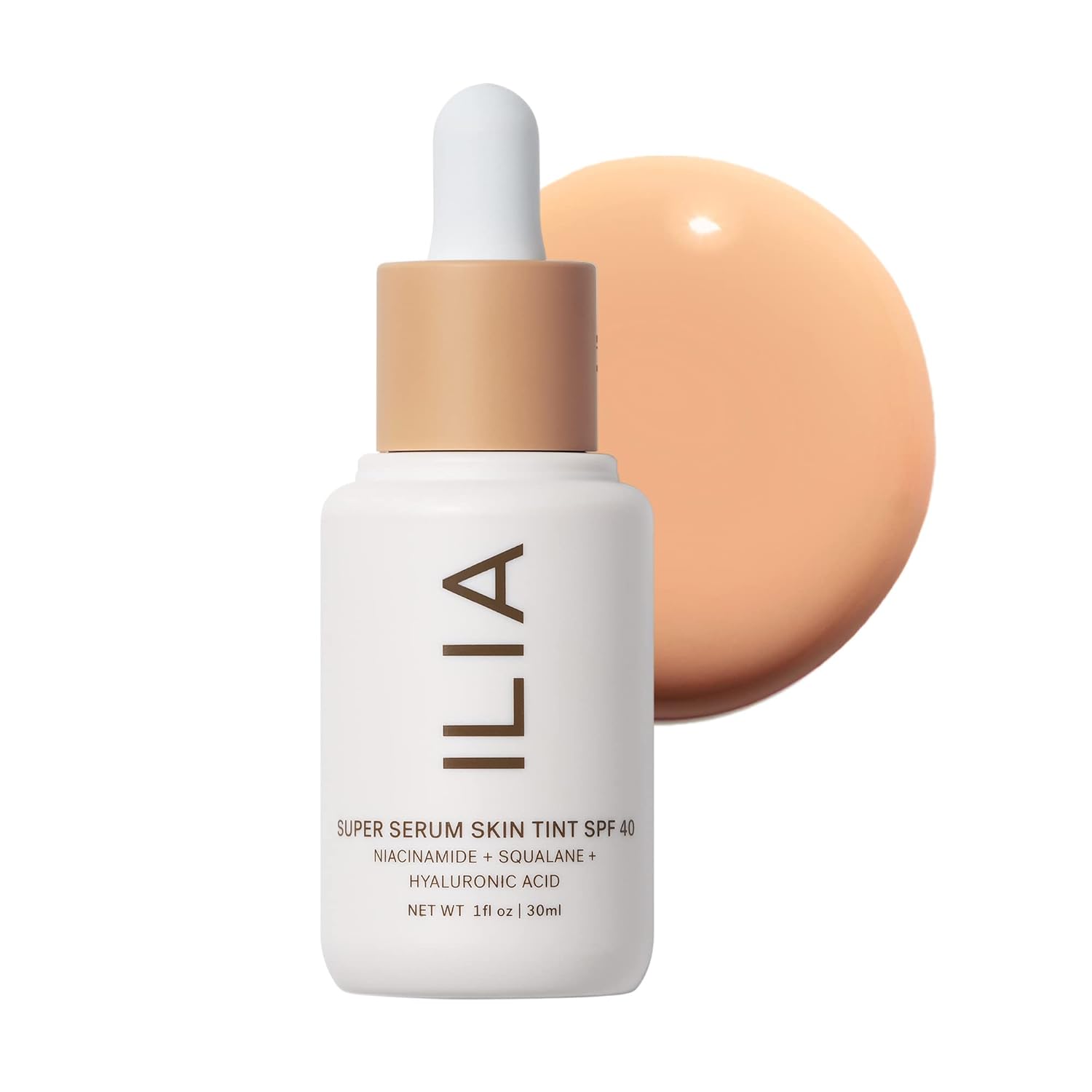 ILIA - Super Serum Skin Tint SPF 40 (Diaz ST7, 1 fl oz | 30 ml)