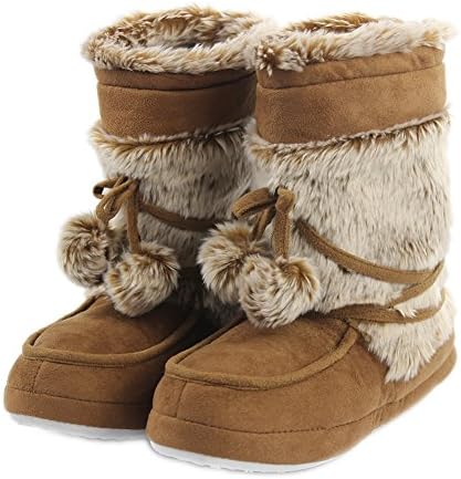 Home Slipper Women's Soft Fleece Plush Warm Indoor House Slipper Boots Shoes