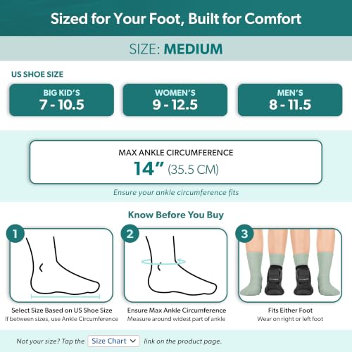 BraceAbility Plantar Fasciitis Night Splint Sock - Plantar Fascia Boot for Sleeping, Achilles Tendonitis Relief, Foot Drop, Heel Pain - Planter Facetious Brace for Women and Men - Black (L)
