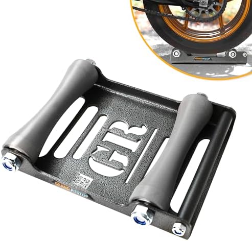 Grand Pitstop Motorcycle Wheel Cleaning Stand - Paddock Stand Replacement - Wheel Roller Stand for tire Cleaning & Chain Lubrication - GRoller Medium (Bikes < 485 lb & Tyre Width <180 mm)