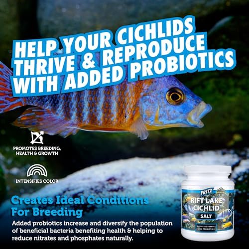 Fritz Aquatics Rift Lake Cichlid Salt Multi-Lake Formula with Probiotics (3-Pound)
