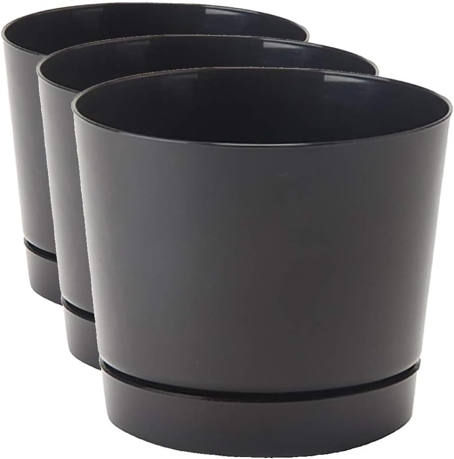 Novelty Majestic Full Depth Round Cylinder Pot, Glossy White, 8-Inch (10082)