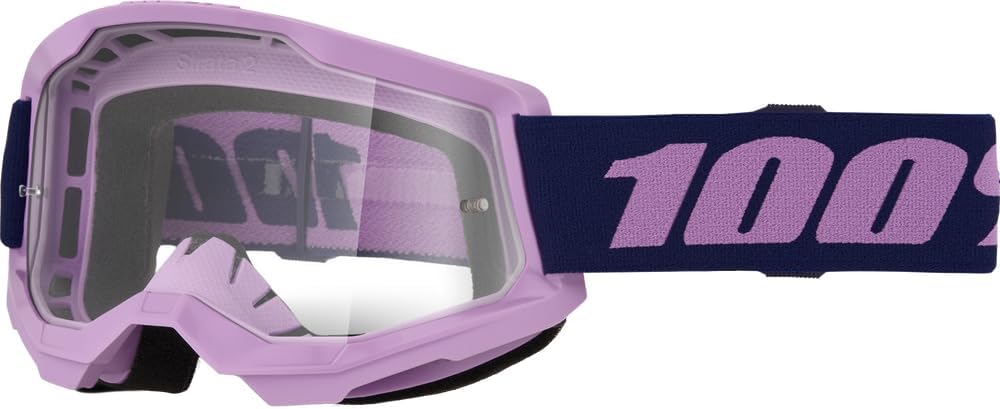 100% STRATA 2 Goggles - Sports Goggles for Motocross & Mountain Biking - Eyewear for Bike Riders - Motocross Eyewear for Men