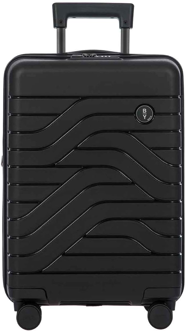 Bric's B|Y Ulisse Checked Luggage with Spinner Wheels – Expandable Lightweighted Hard Shell Suitcase, TSA Combination Lock - Removeable Wash Bag Included - 30 Inch, Mango