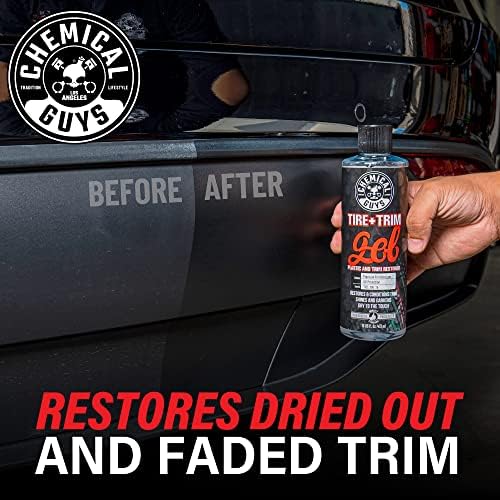 Chemical Guys, Tire & Trim Gel for Plastic & Rubber, Restores Shine, 16 oz | Thick gel restores faded tires