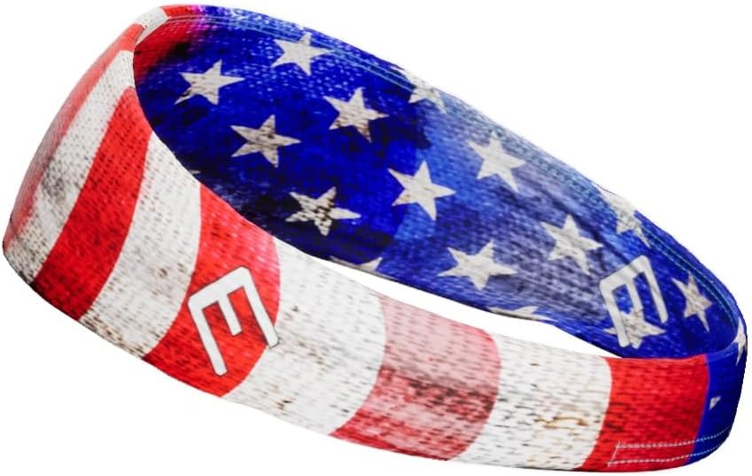 40+ Designs! Unisex Headband/Sweatband. Best for Sports, Fitness, Working Out, Yoga. Tapered Design