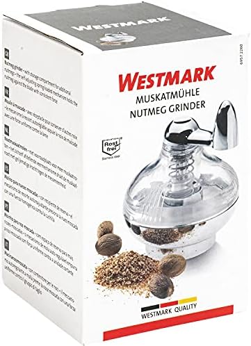 Westmark Nut Meg Grinder, 3.3 x 3.1 x 3.7 inches, Clear