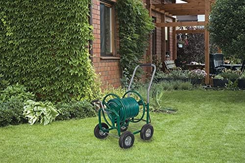 AMES 2380500 Estate 4-Wheel Steel Wagon, 400-Foot Hose Capacity