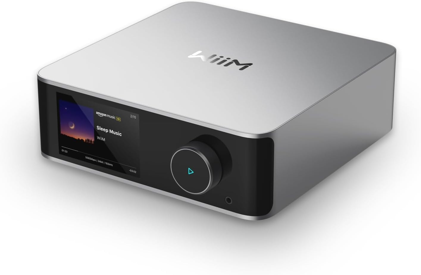 WiiM Ultra Hi-Res Music Streamer with Touchscreen & ESS DAC, Silver | Wi-Fi Streaming, RoomFit Correction, HDMI ARC, Phono Input & Multi-Room Audio