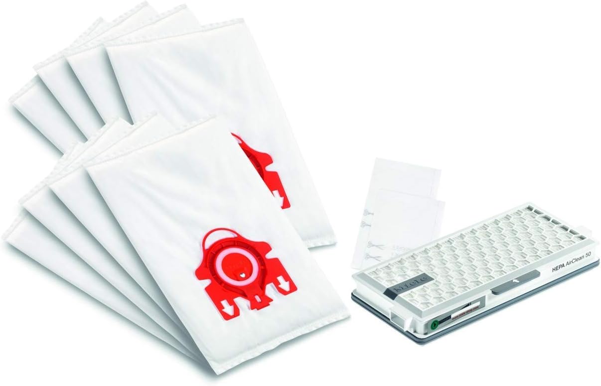Miele FJM Vacuum Cleaner Bags, XL-Pack for Select Canister Vacuums