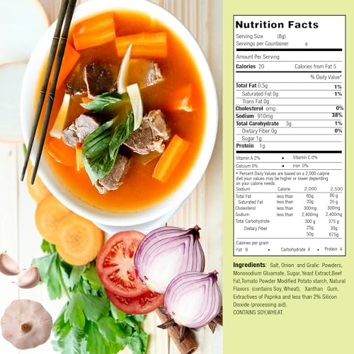 Essence of Lotus Instant Spicy Beef Pho Soup Mix — Ready-to-Eat Flavorful, Restaurant-Quality Pho broth, Made in the US (Spicy Beef Soup Mix, 1-Pack) | Ready-to-Eat, broth