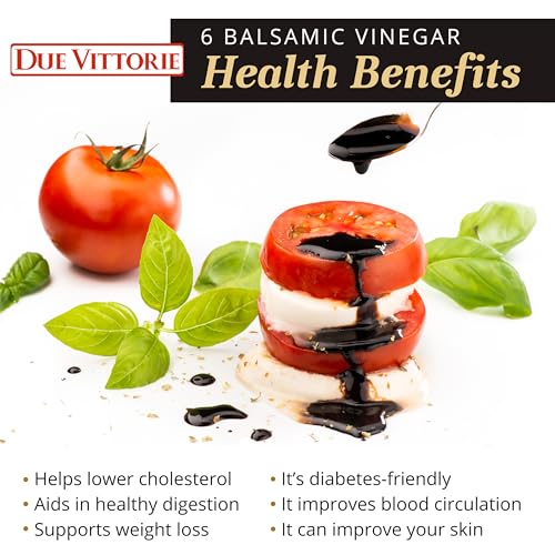 Due Vittorie Oro Gold Premium Edition Balsamic Vinegar Gift Set with Cork Pourer and Wooden Gift Box - Oak Barrel Aged Balsamic Vinegar of Modena - 8.45 fl oz