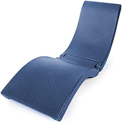 Pool Mate Luxury Swimming Pool Patio Chaise Lounge Chair, White Large