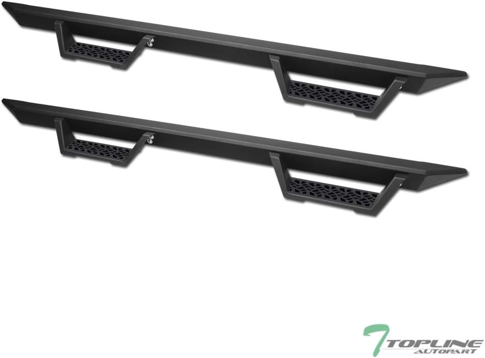R&L Racing Matte Black Modular Drop Step Nerf Bars Boards Compatible with 2005-2018 Nissan Frontier Crew Cab