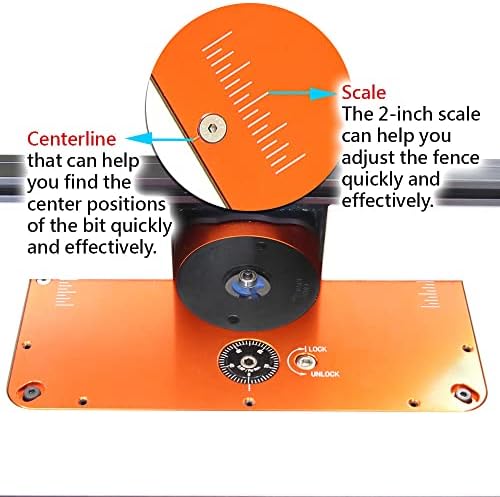 O'SKOOL Router Lift Systems with 32 Inches Long Router Table Fence System