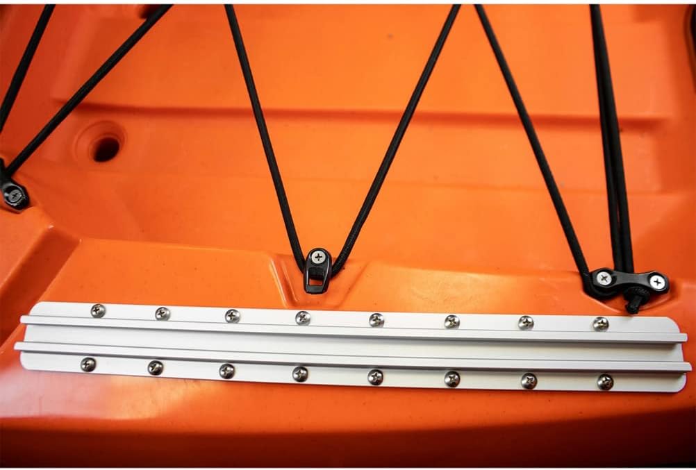 YakAttack GT175 Generation II GearTrac - Size Options | Heavy-Duty Silver Kayak Surface Mount Track | Accessory Mounting | Topside Installation | Compatible with 1/2" Wide Track Hardware