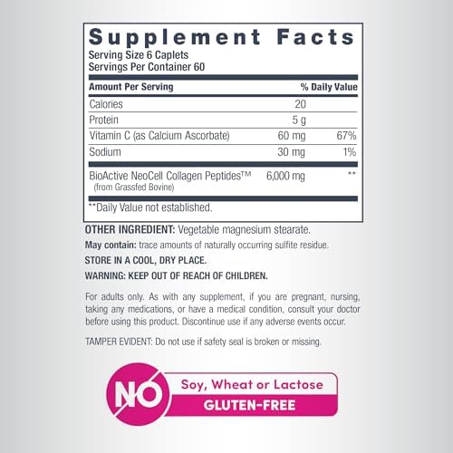 NeoCell Collagen Peptides Pills | 360 Caplets | with Vitamin C | Supplement for Women and Men | Supplement for Women and Men