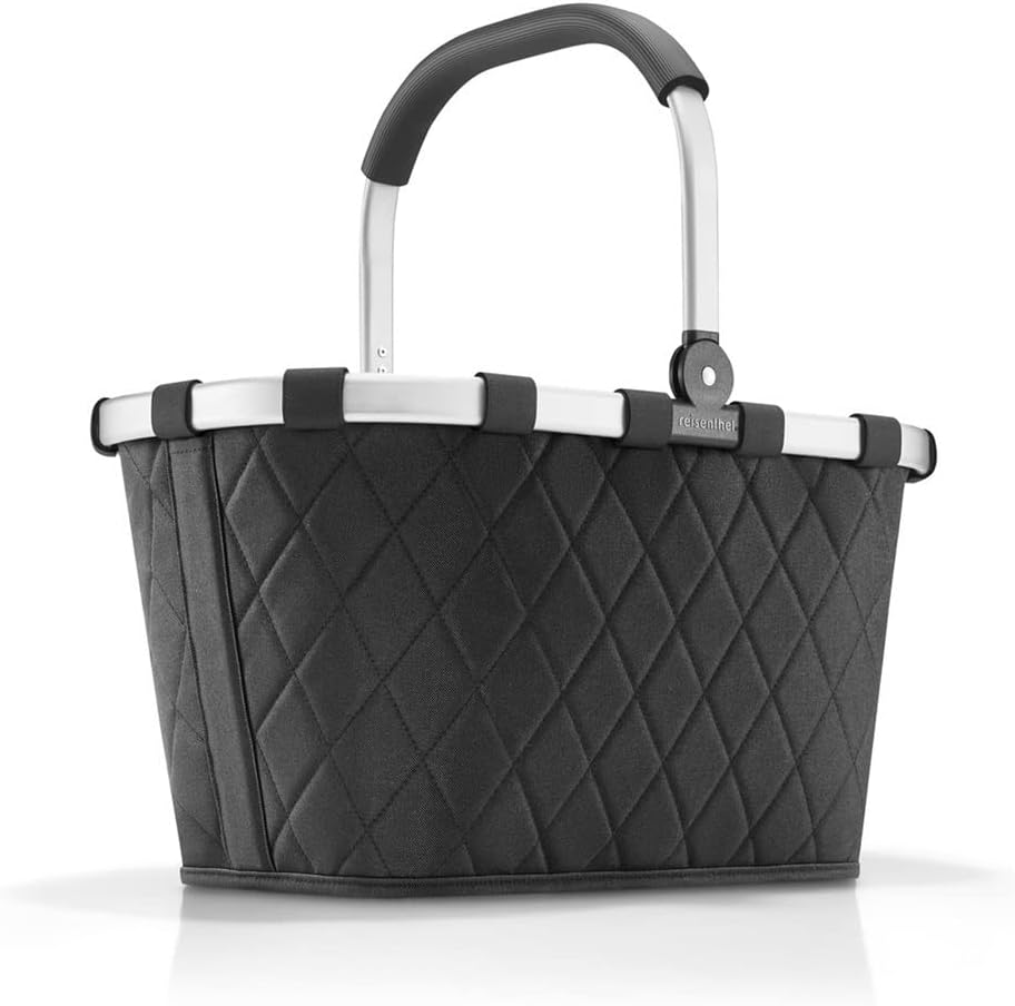reisenthel carrybag frame black/black - Sturdy shopping basket with plenty of storage space and practical inner pocket - water-repellent