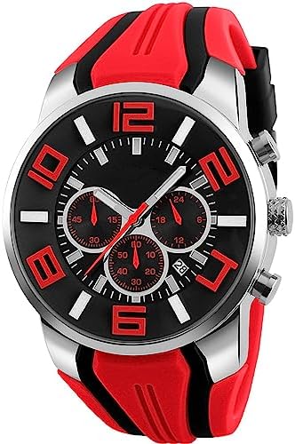 findtime Mens Sport Watches for Men Reloj para Hombre Colorful Cool Unique Analog Stylish Wrist Watch Chronograph for Running Training Stopwatch