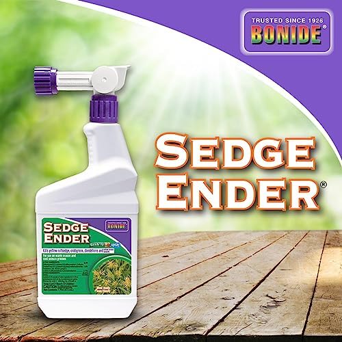 Bonide Sedge Ender, 16 oz Ready-to-Spray Weed Killer For Outdoors, Fast-Acting and Rainproof, Lawn Friendly Formula | Fast-Acting, Rainproof