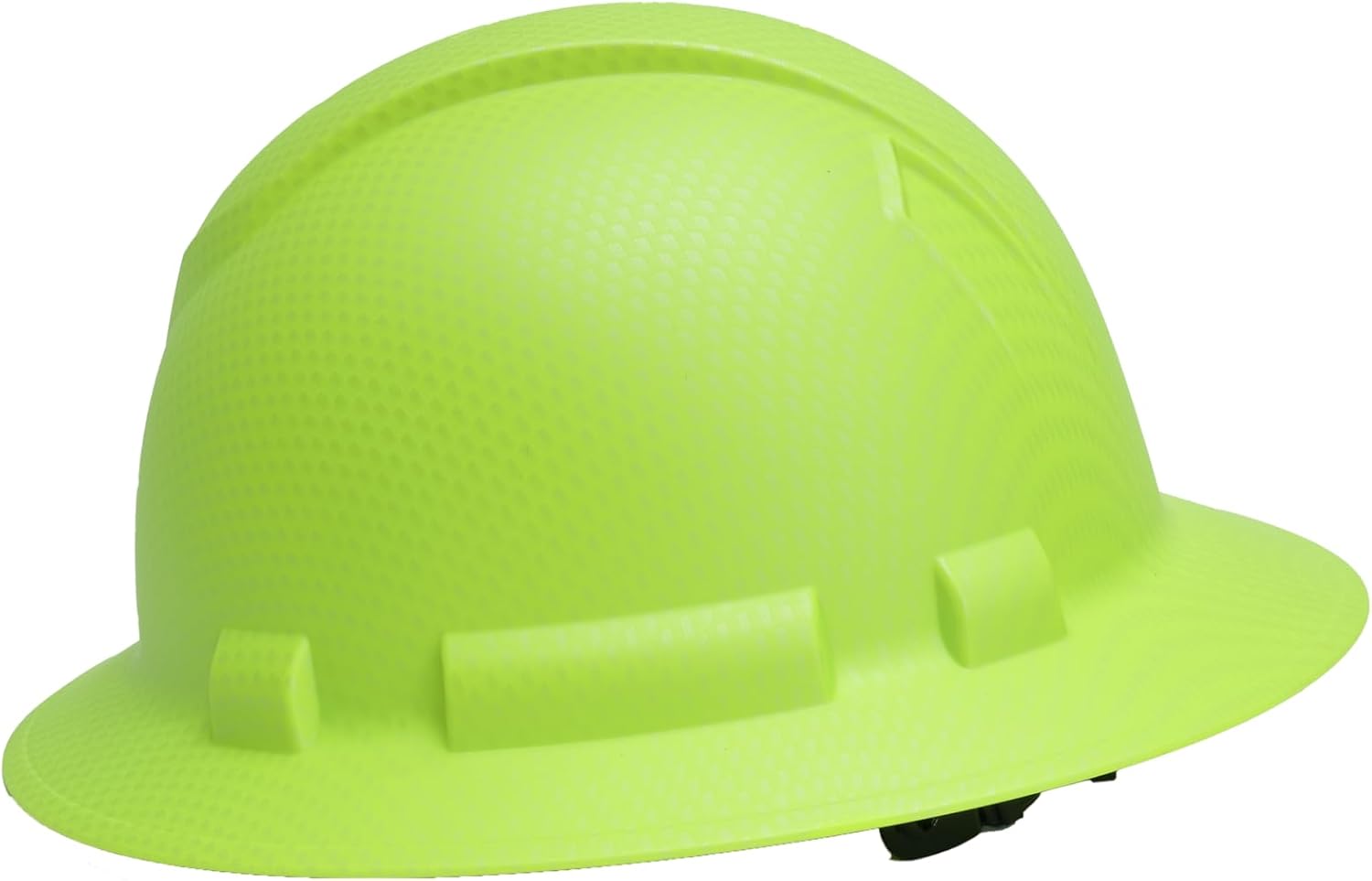 Pyramex Ridgeline Full Brim Hard Hat 4 Point Ratchet White | Full-brim sun & rain protection, HDPE shell, Ratchet suspension, Construction & utility, ANSI Z89.1 Type I Class C/G/E