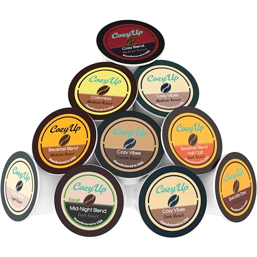 Cozy Up Specialty Dark Coffee Single Serve Pod, 100-Count, Dark Roast | Compatible with Keurig K-Cup