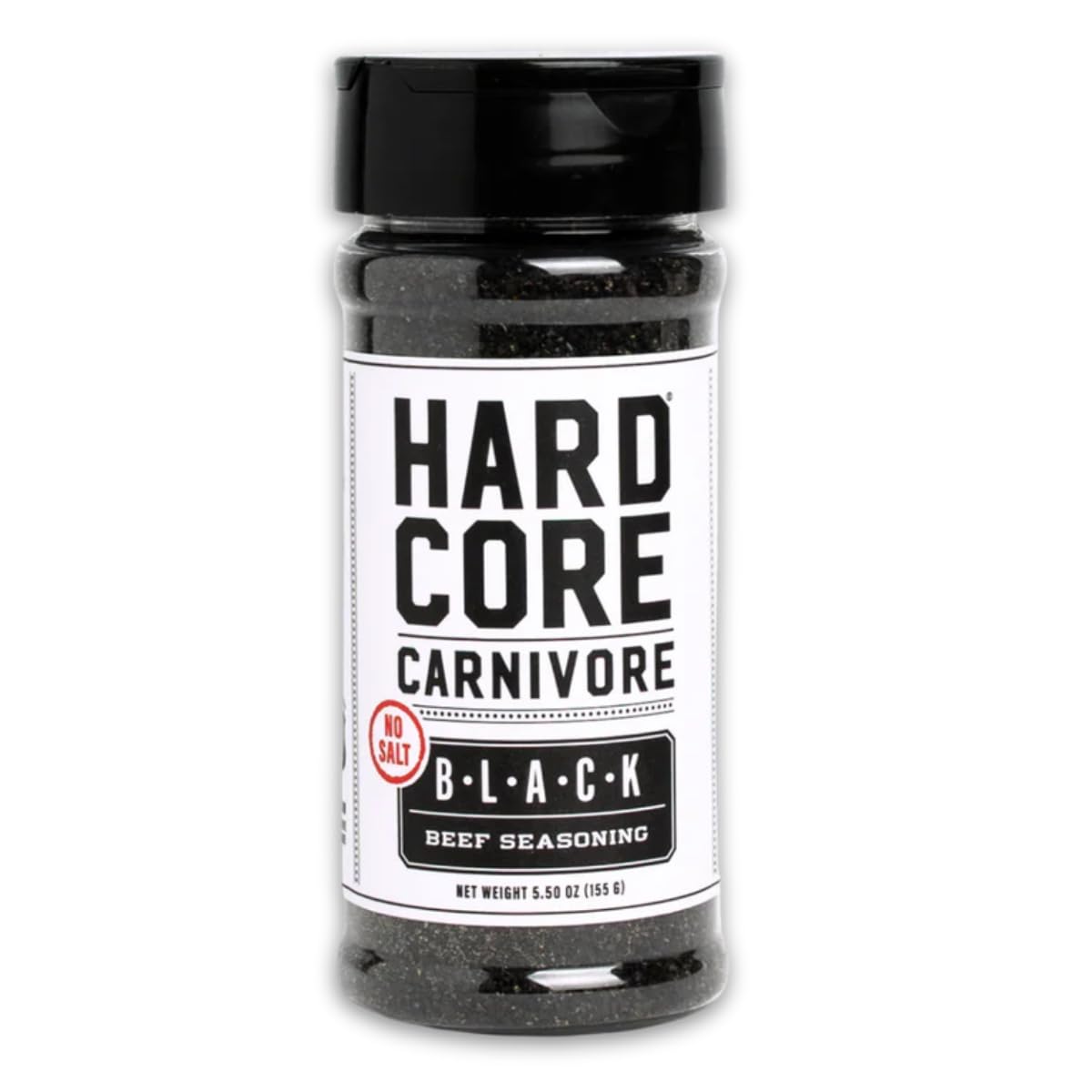 Hardcore Carnivore Black | All-Purpose Beef Seasoning Rub, 13oz Shaker