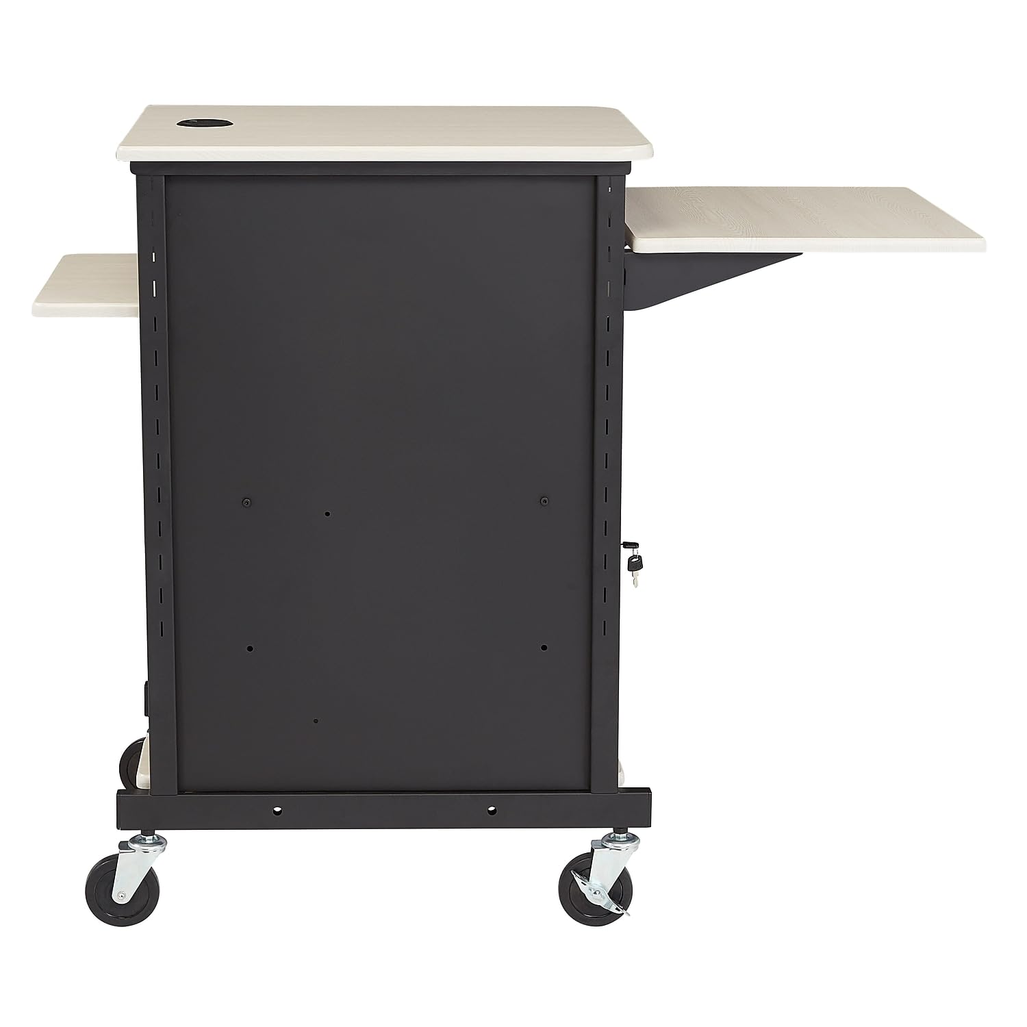 Oklahoma Sound PRC-400 Jumbo Presentation Cart, 33" Length x 21" Width x 40" Height, Ivory Woodgrain