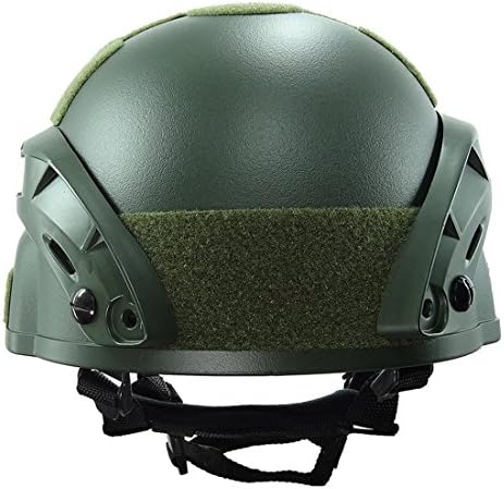 Tactical Airsoft Paintball MICH 2000 Helmet with Side Rail & NVG Mount