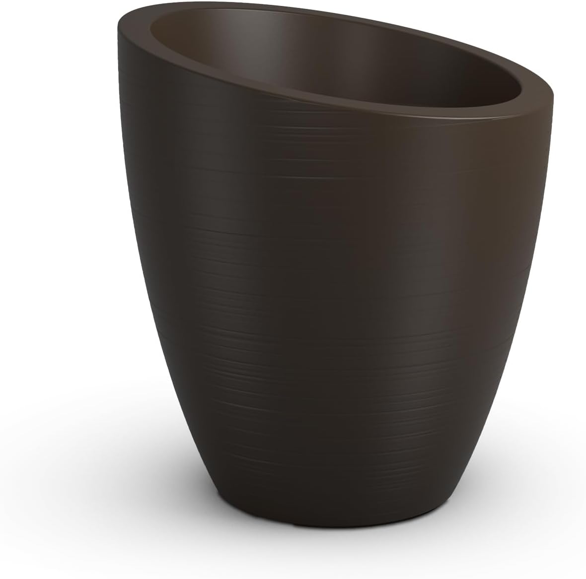 Mayne Modesto 20in Round Modern Planter, Neptune Blue | All season, Indoor/Outdoor, Double-wall design, Fade resistant, 15-year warranty