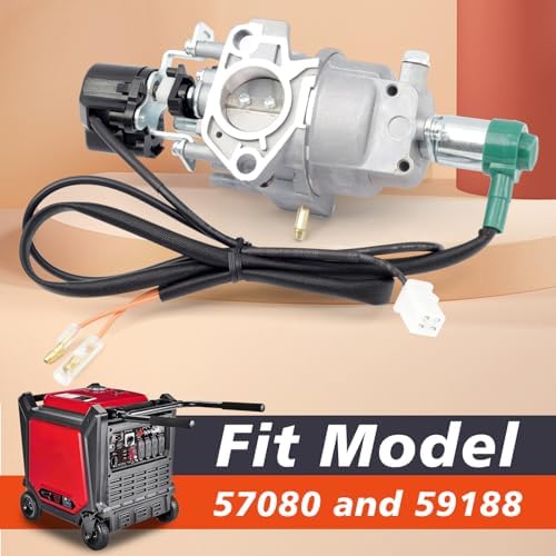 Inverter Generator Carburetor Compatible with Harbor Freight Predator 9500 Watt Surper Quiet Generator Model 57080 and 59188