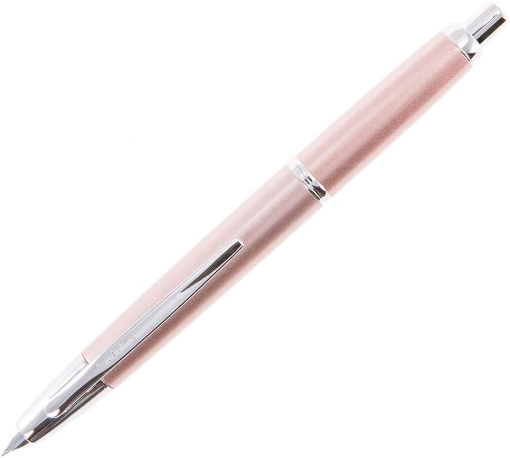 PILOT Vanishing Point Decimo Refillable & Retractable Fountain Pen, Light Blue Barrel with Rhodium Accents, Blue Ink, Extra Fine Nib (65337)