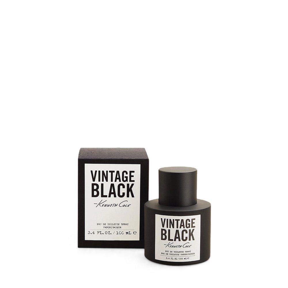 Kenneth Cole Vintage Black Eau de Toilette Spray Cologne for Men, 3.4 Fl. Oz.