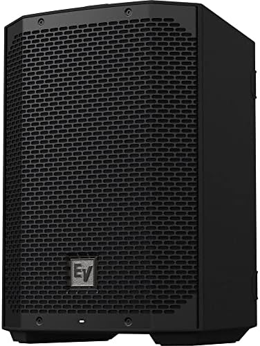 Electro-Voice EVERSE 8 8" 2-Way Battery Powered Loudspeaker with Bluetooth (Black) Bundle with Auray Steel Speaker Stand and XLR-XLR Cable