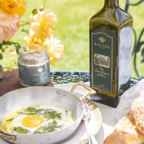 Ravida Extra Virgin Olive Oil, 25 Fl Oz– Multi Award-Winning Sicilian EVOO, Cold Extracted, Medium Fruity, Premium First Cold Pressed Olive Oil