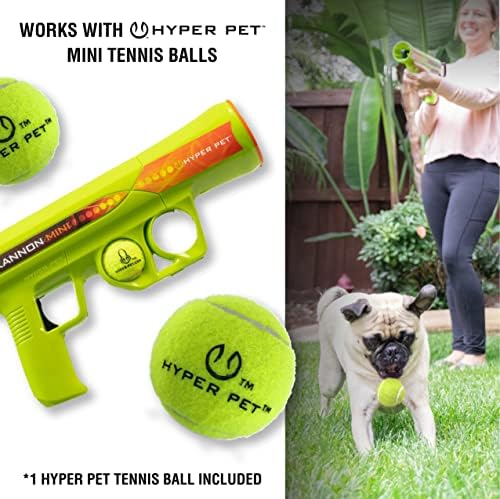 Hyper Pet GoDogGo Fetch Machine Dog Ball Launcher & Automatic Ball Launcher for Dogs With Five 2.5" Balls for Dogs 20-60 Pounds