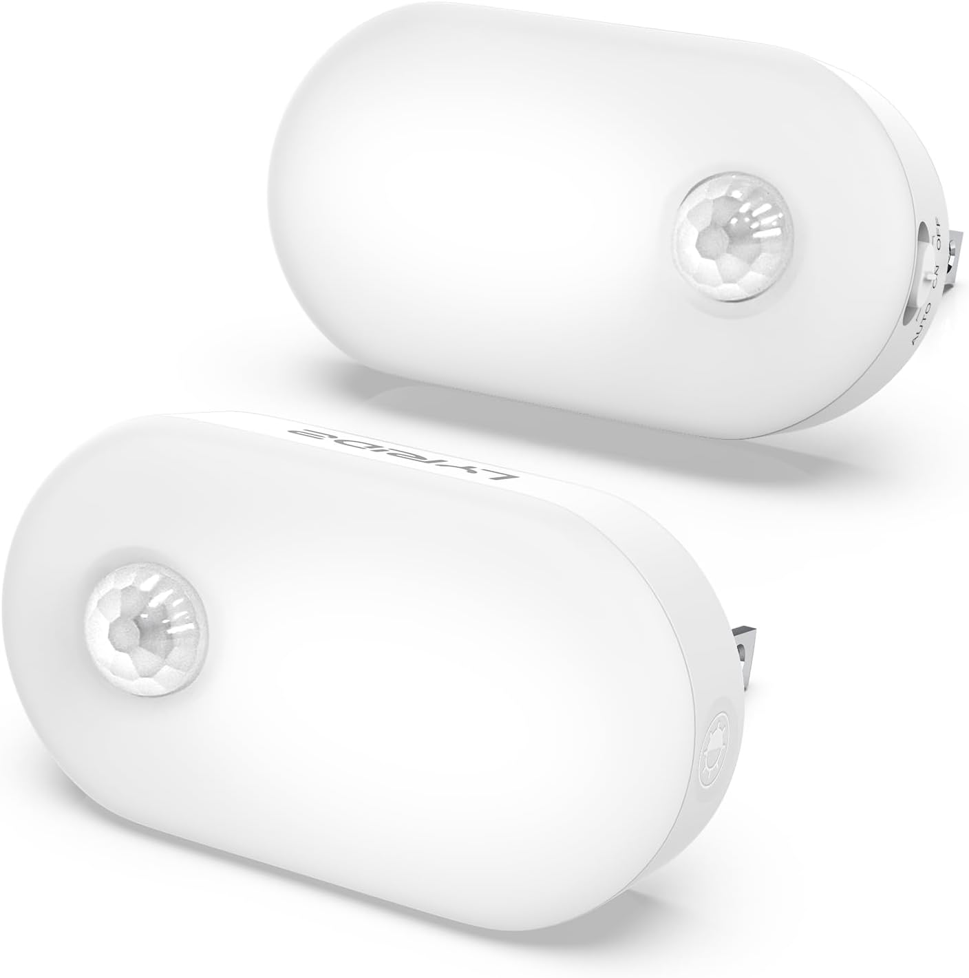 Lyridz 120 Lumens Ultra Bright Plug-in Motion Sensor Night Light, 6-Pack