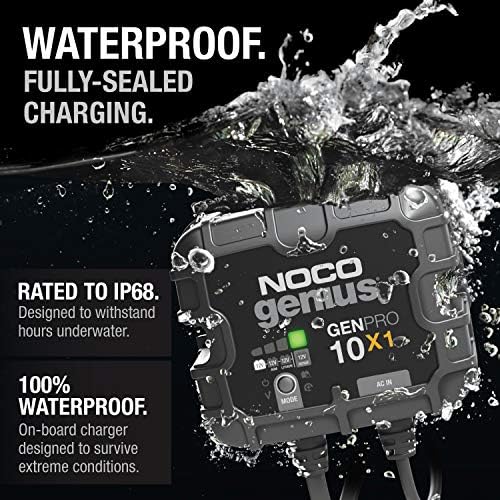 NOCO GENPRO10X1 12V 10A 1-Bank OnBoard Marine Battery Charger & Maintainer