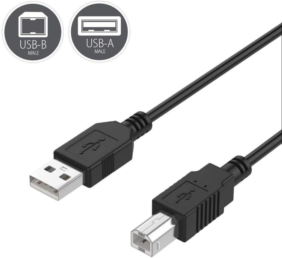6ft USB Cable PC Laptop Cord for Pioneer TSP-16 Toraiz SP-16 Professional Studio Grade Sampler