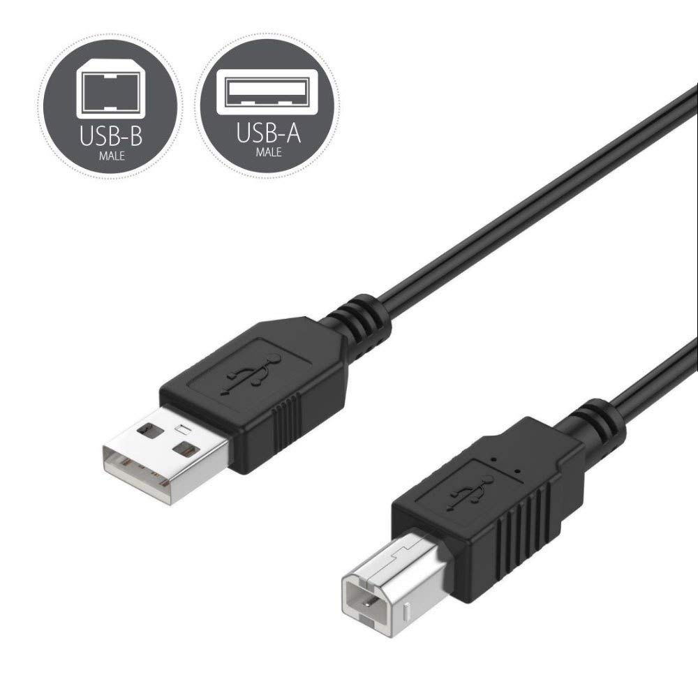 6ft USB Cable Data PC Cord for MakerBot Replicator 5th Generation Desktop Gen 3D Printer MP05825