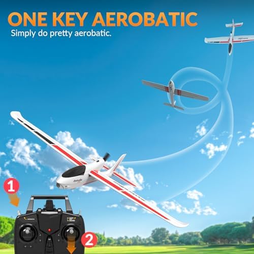VOLANTEXRC RC Glider Plane 4CH, New Version Remote Control Airplane with 6-Axis Gyro for Beginners