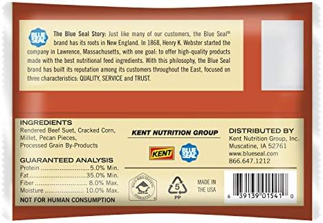 Blue Seal Woodpecker Suet Cake | Suet Cakes for Wild Birds | Melt Resistant | Year-Round Feeding | Food for Wild Birds | Made in The USA | 12 oz